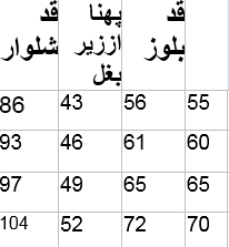 اندازه دقیق